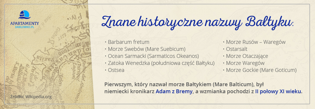 Znane historyczne nazwy Bałtyku